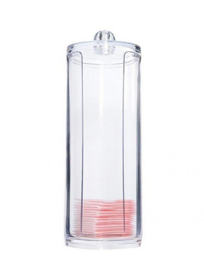 Cotton Pad Storage Organizer Cosmetic Case Clear - Image 1