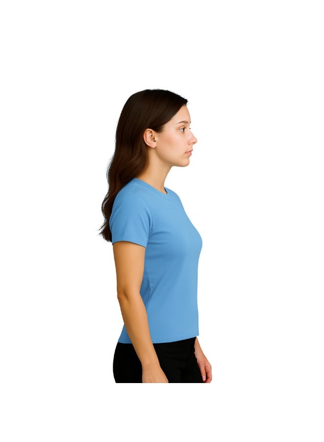 برينت شوب فور مي تي شيرت نسائي ممشط برقبة مستديرة للبالغين، 190 جرام لكل متر مربع، قطن خالص، ألوان أساسية - Image 4