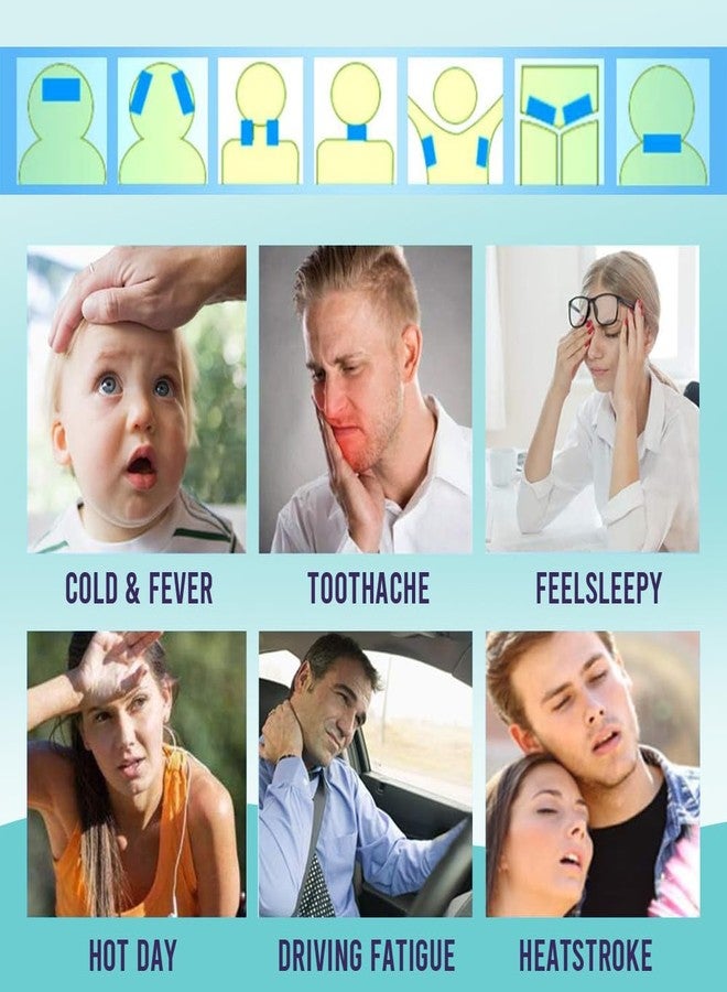 سانفي لاصقة سانفي لتخفيف الحمى | راحة سريعة | تبريد فوري، بدون أدوية، إزالة غير مؤلمة | راحة خلال 10 دقائق | بدون آثار جانبية | 3 لاصقات، للرجال والنساء - Image 4