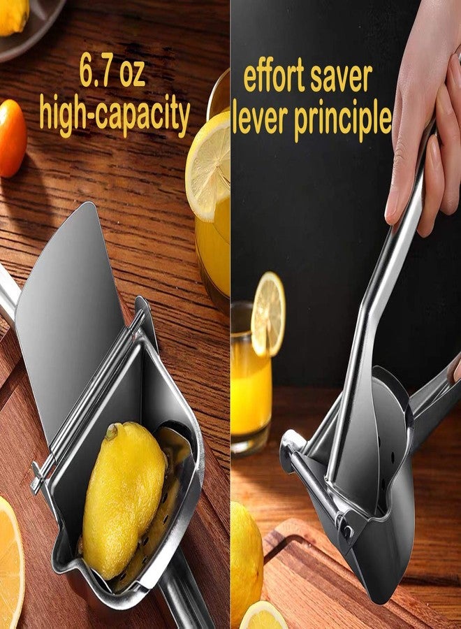 AUAM Real Stainless Steel Lemon Squeezer Citrus Juicer Hand Press Heavy Duty Manual Squeeze Juice Extractor Maker Orange Lime Grapefruit Presser - Bonus 50 Pcs Filter Bags - Image 5