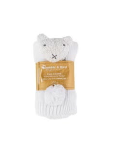 Bumble & Bird Bumble & Bird - Knitted Blanket With Rattle - white 