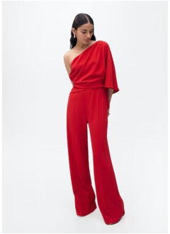 MANGO Asymmetrical Flared Sleeve Jumpsuit  - Image 1