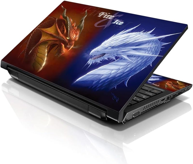 LSS Laptop 17 17.3 Skin Cover for HP Dell Lenovo Apple Asus Acer Compaq - Fits 16.5" 17" 17.3" 18.4" 19" (2 Wrist Pads Free) - Image 1