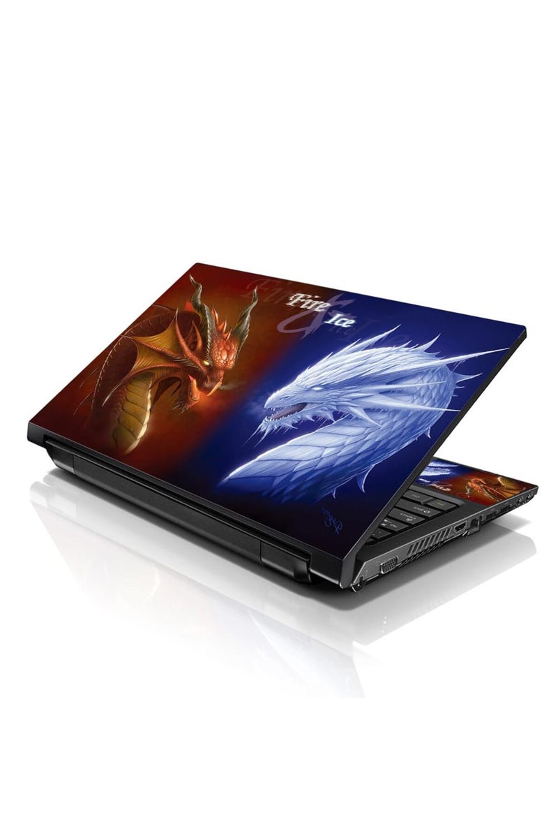 LSS Laptop 17 17.3 Skin Cover for HP Dell Lenovo Apple Asus Acer Compaq - Fits 16.5" 17" 17.3" 18.4" 19" (2 Wrist Pads Free) - Image 1