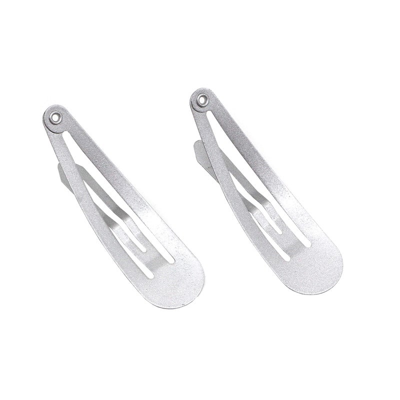 Dofash 12PCS Snap Hair Clips For Women-Non Slip & Metal Hair Barrettes, 5cm 2'' Small Clips For Thin & Fine Hair, Silver Grey - Image 4