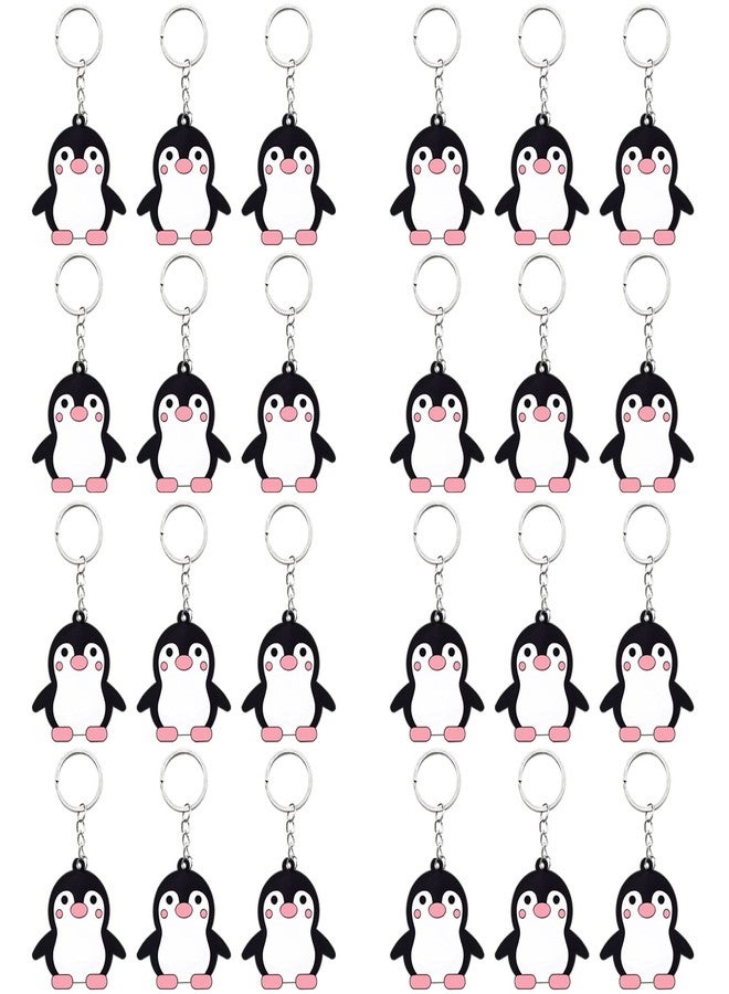Elecrainbow 24 Pack Penguin Keyring Pack Party Favor for Penguin Lover, Guest Return Gift, Animal Themed Party, Baby Shower, Birthday - Image 1