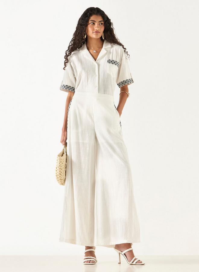 تواكستريمز بنطلون واسع الساقين بتطريزات من تو إكستريمز - Image 2