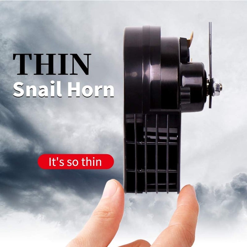 FARBIN Compact Horn 12V Waterproof Car Horns Loud Dual-Tone Electric Snail Horn Kit Universal for Any 12V Vehicles - Image 4