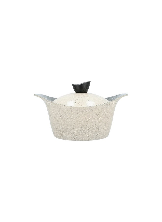 LAHOYA Lahoya granite pot with white lid 24 cm  - Image 2