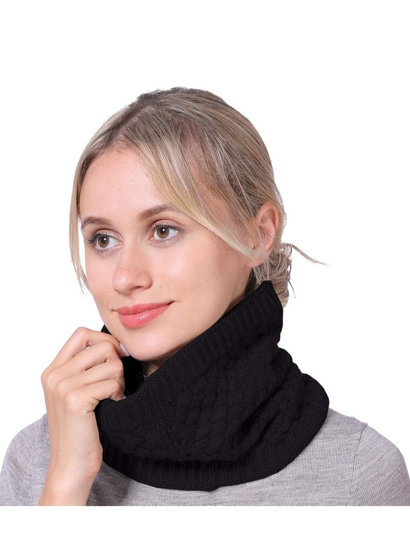 Oasisgalore Unisex Fleece Neck Warmer, Double-Layer Circle Scarf, Windproof, Winter Infinity Scarf  - Image 3
