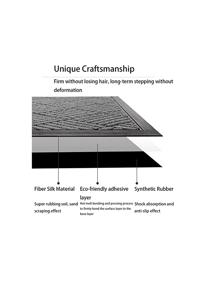 The Bros Door Mat Welcome Mats, Indoor and Outdoor Rug Door Mats Non-Slip Rubber Backing, Entrance Rugs, Front Welcome Mat Doormat for Home Entrance, Outside Entry, Yard, Floor (Brown) - Image 5