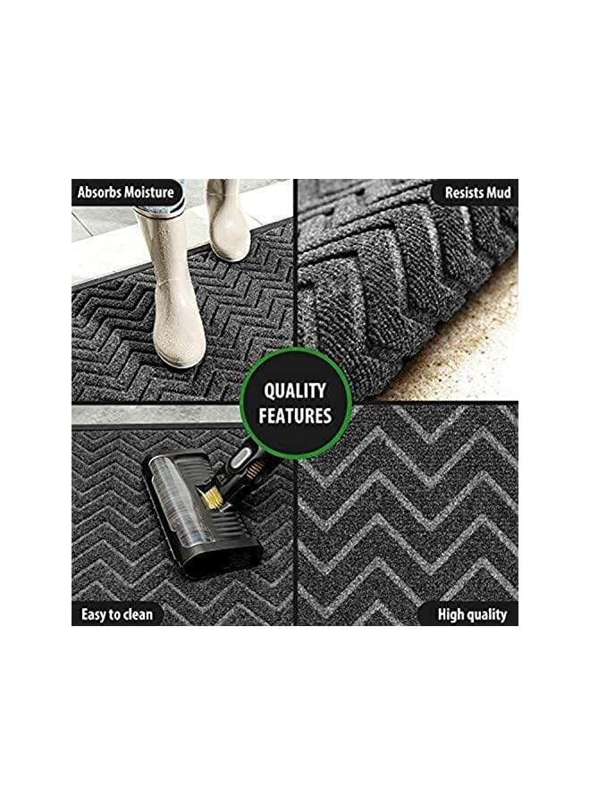 The Bros Door Mat Welcome Mats, Indoor and Outdoor Rug Door Mats Non-Slip Rubber Backing, Entrance Rugs, Front Welcome Mat Doormat for Home Entrance, Outside Entry, Yard, Floor (Brown) - Image 3