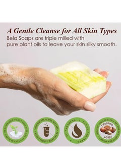 BELA BELA Soap Variety Pack 3.3 OZ, Pack of 6, Long Lasting, French Triple Milled Bar Soap with Organic Shea Butter, Hand, Face and Body Wash Bar Made in Australia  - Image 2