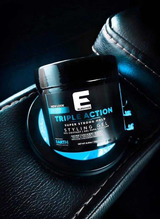 E Elegance Triple Action Hair Gel Earth, 33.8 oz /1000ml - Image 4