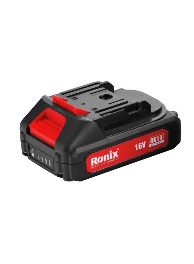 RONIX Cordless impact drill driver 16v  , 10mm ,  32N.m # 8615 - Image 4