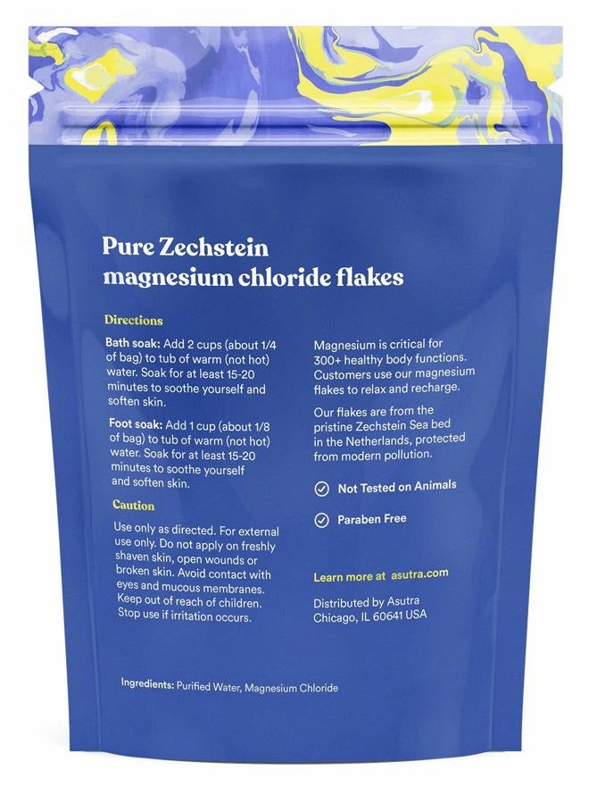 Asutra Value Bundle of Topical Magnesium Chloride Oil Sprays (8 oz Total) + Magnesium Chloride Bath Flakes (4lbs Total) | Relieve Muscle Cramps & Joint Pain | Stress & Anxiety Relief | Pure Zechstein - Image 3