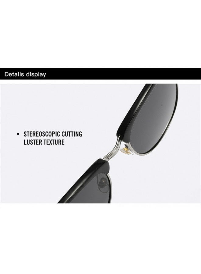 Men's and women's retro sports fashion anti-ultraviolet sunglasses goggles sunglasses - Image 5