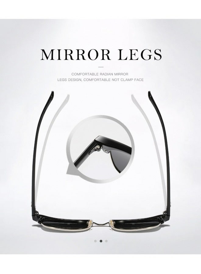 Men's and women's retro sports fashion anti-ultraviolet sunglasses goggles sunglasses - Image 4