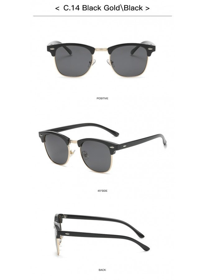 Men's and women's retro sports fashion anti-ultraviolet sunglasses goggles sunglasses - Image 3