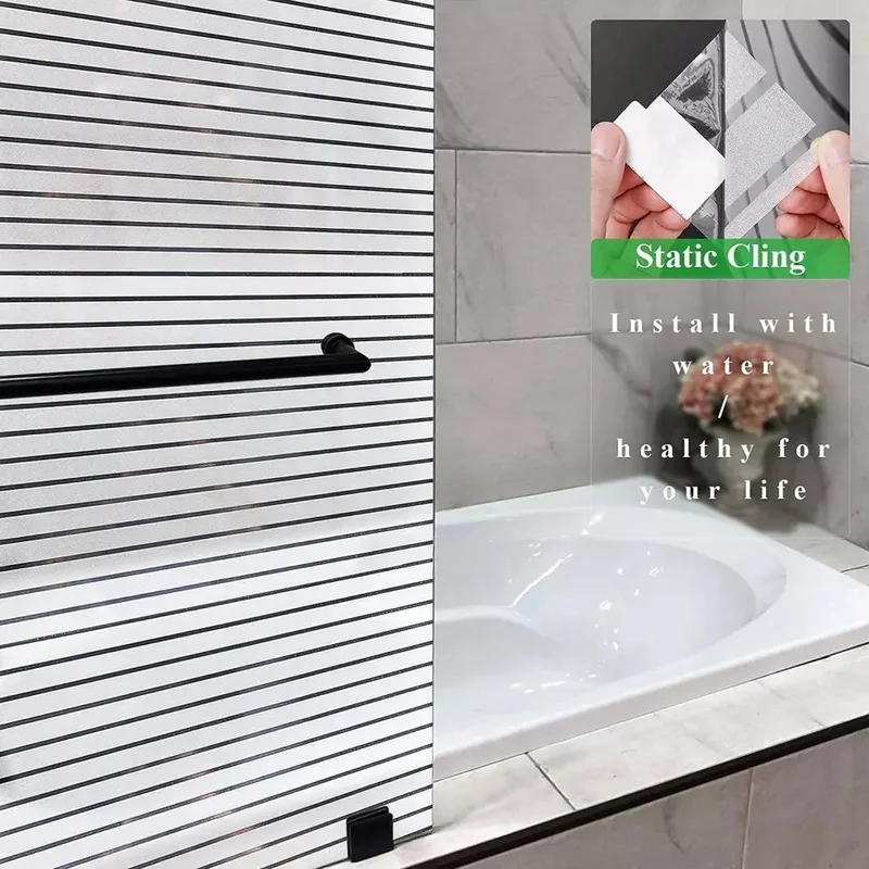 Style Meiwa Japanese Technology 3dx Non-Adhesive Self-Adhesive Static Frosted Glass Foil Film 46 cm x 1 mt