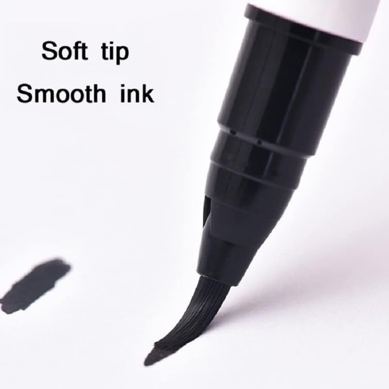SXDHK SXDHK New Watercolour 12PCS Flexible Brush Pens Vivid Colors Portable Water Soluble Markers for Painting Art and Calligraphy - Image 4