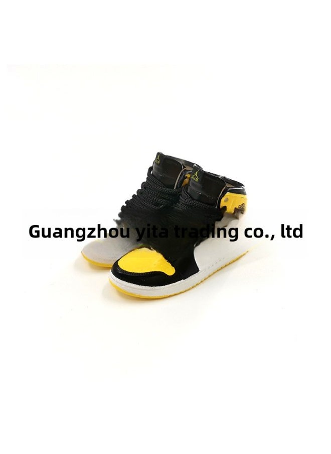 Generic - Labubu Labubu Doll 17cm Shoe Model 5cm Vinyl Toy Hand-made Blind Box AJ1 Pair-Color:26. Heineken - Image 1