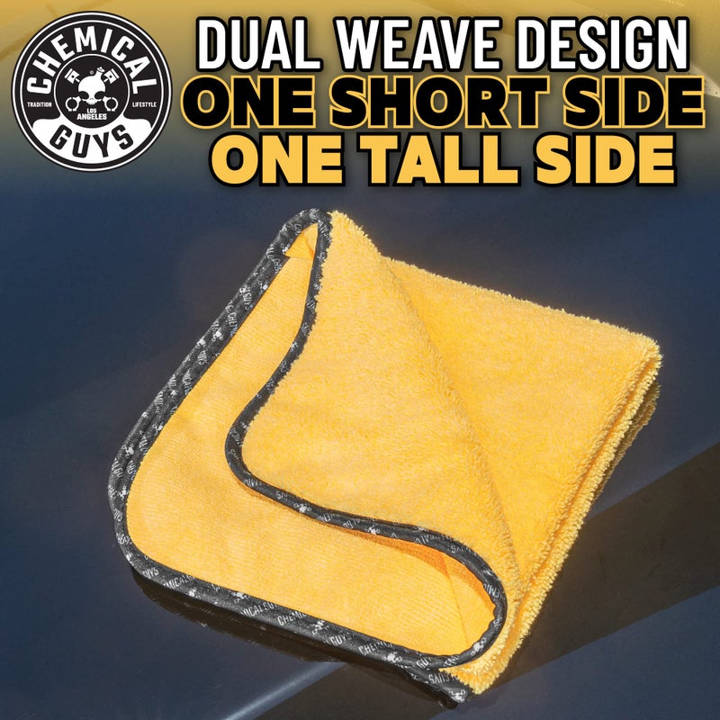 Chemical Guys Professional Grade Premium Microfiber Towels for Cars, Gold, 16" x 16", Ultra-Soft and Scratch-Free Car Detailing Cloths for Trucks, Motorcycles, and More - 3 Pack - Image 3
