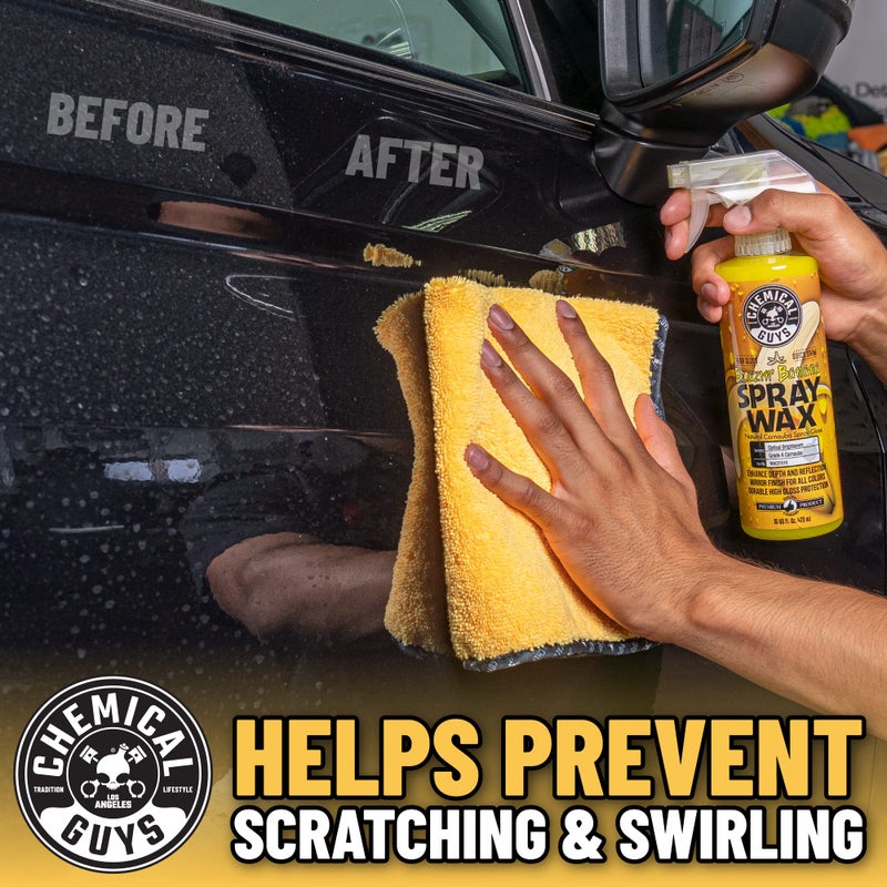 Chemical Guys Professional Grade Premium Microfiber Towels for Cars, Gold, 16" x 16", Ultra-Soft and Scratch-Free Car Detailing Cloths for Trucks, Motorcycles, and More - 3 Pack - Image 5