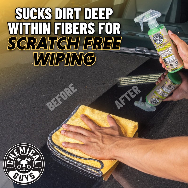 Chemical Guys Professional Grade Premium Microfiber Towels for Cars, Gold, 16" x 16", Ultra-Soft and Scratch-Free Car Detailing Cloths for Trucks, Motorcycles, and More - 3 Pack - Image 4