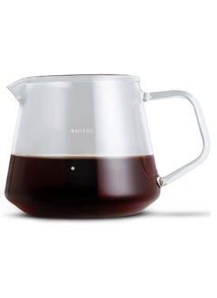 ميبرو طقم تقطير v60 الة قهوة مكونة من قمع زجاجي وسيرفر زجاجي وفلتر قهوة  - Image 2