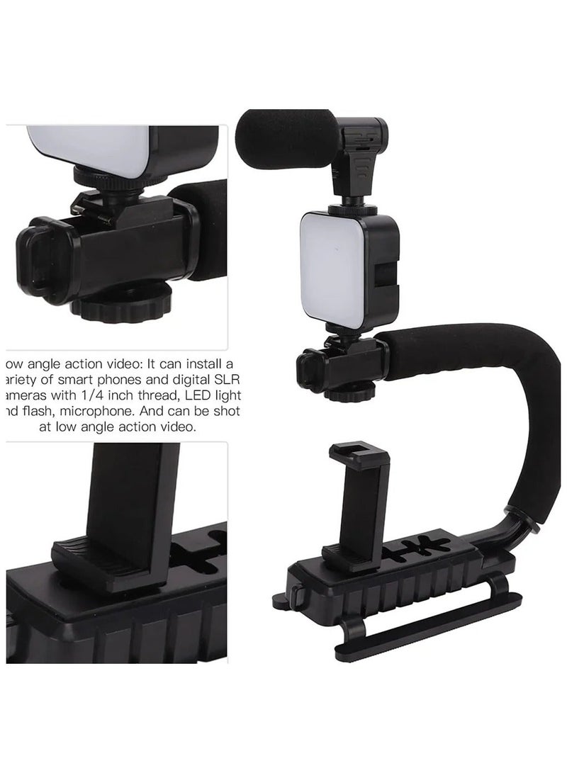 Plokama PK 777 5 in 1 Video Making Kit with Tripod LED Light Microphone Phone Holder & Remote - Image 4
