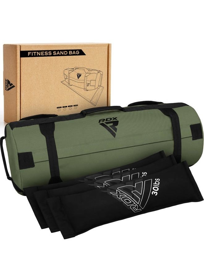 Rdx حقيبة رملية لتدريب الأوزان الرياضية، حقائب الطاقة مع مقبض، 2-90 رطل حقيبة وزن قابلة للتعديل للتدريب على القوة ورفع الأثقال والجري والتمارين الثقيلة في المنزل، تُباع بدون تعبئة - Image 1