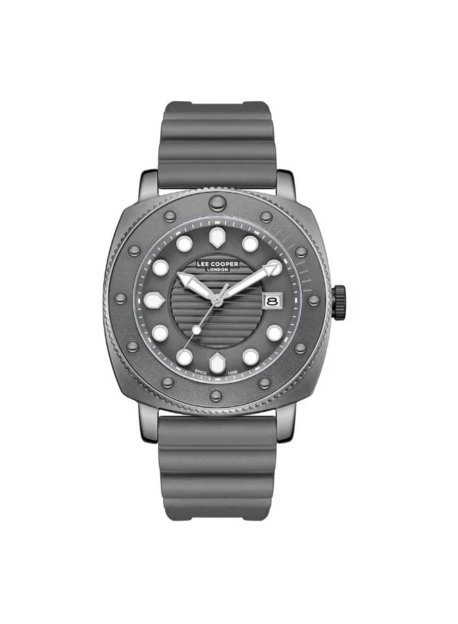 لي كوبر Men's Silicone Analog Watch LC08193.066 - 43 mm