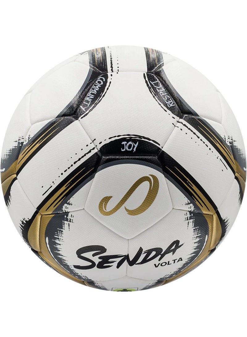 Senda Soccer Premier Series:Volta Professional, Size 5, Gold/Gray - Image 3