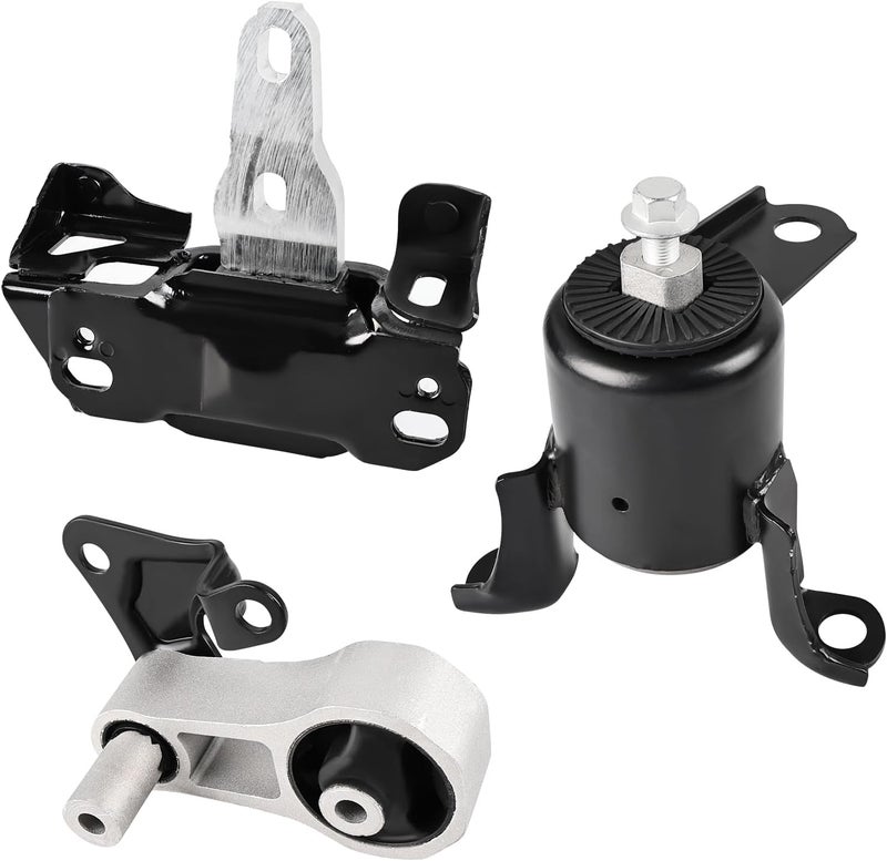 JDMON 3Pcs Engine Motor & Transmission Mount Kit for Ford Fiesta 1.6L Manual Trans (2011-2016) - Image 1