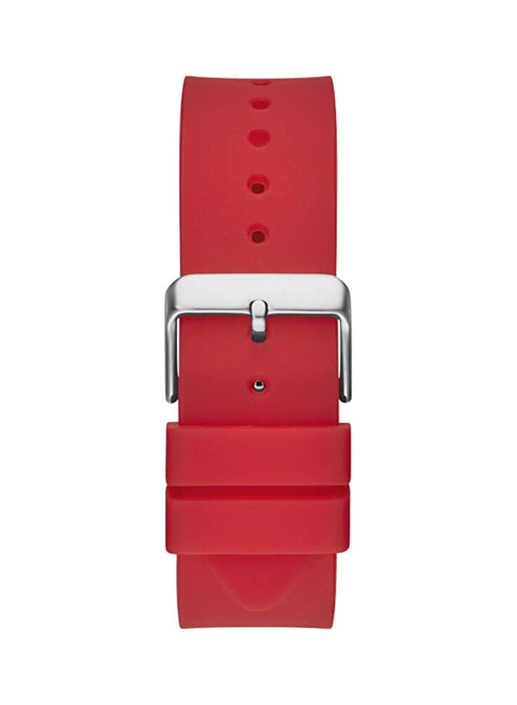 GUESS BLACK CASE RED SILICONE WATCH GW0203G4 - Image 5