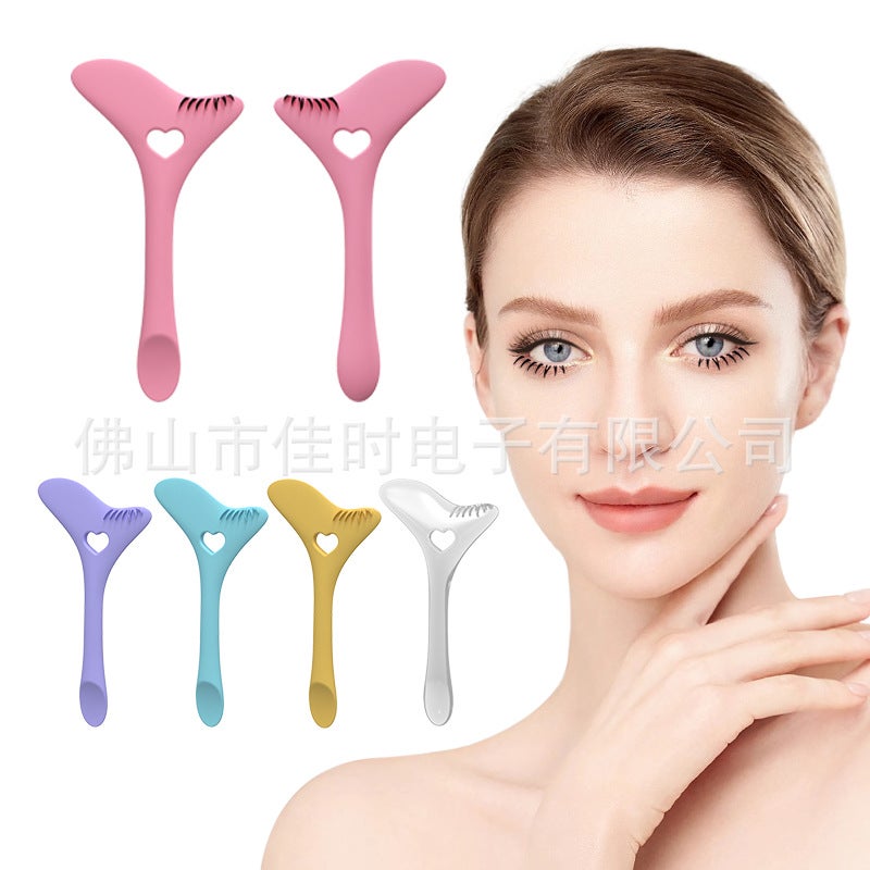 Silicone Eyeliner Aids Silicone Eye Makeup Eyeliner Auxiliary Artifact Crescent Baffle Eyelash Stamp - Image 4
