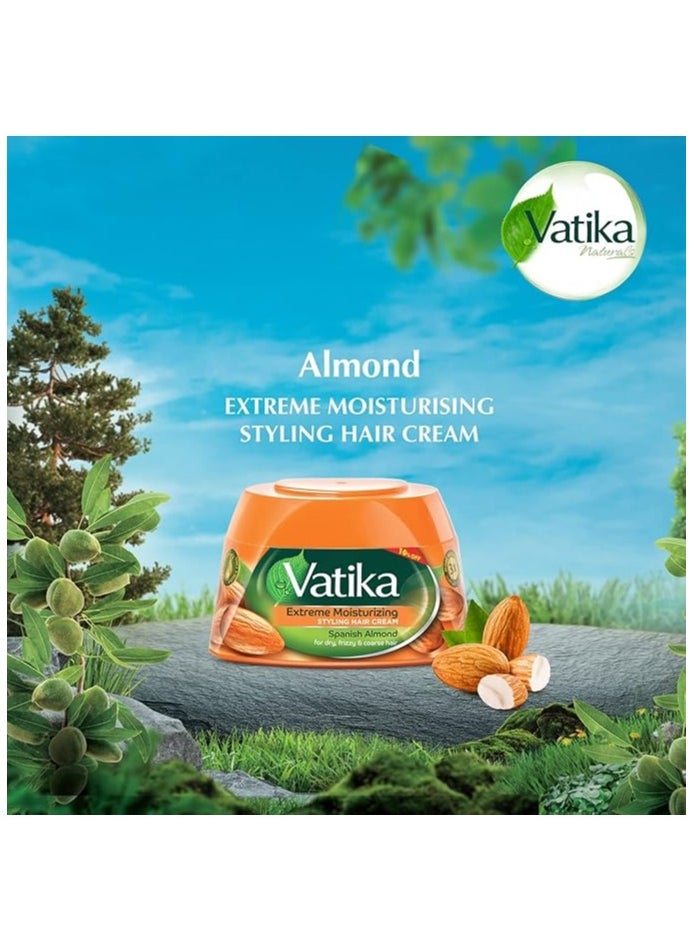 VATIKA - Vatika Naturals Strength & Shine Styling Hair Cream almond 190 ML - Image 1