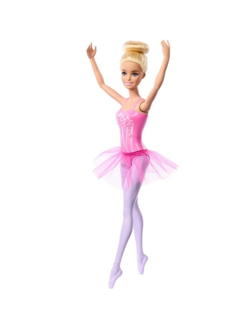 Barbie - Ballerina Doll, Blonde Fashion Doll Wearing Purple - Image 1