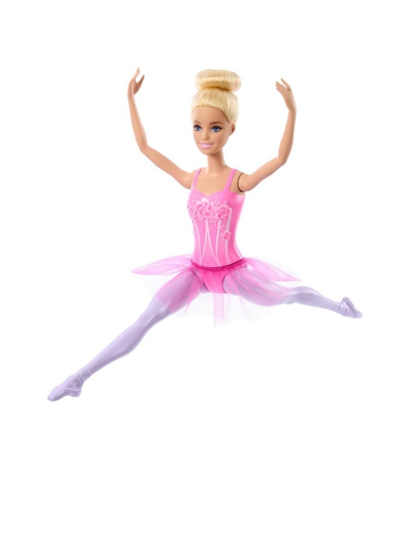 Barbie - Ballerina Doll, Blonde Fashion Doll Wearing Purple - Image 1