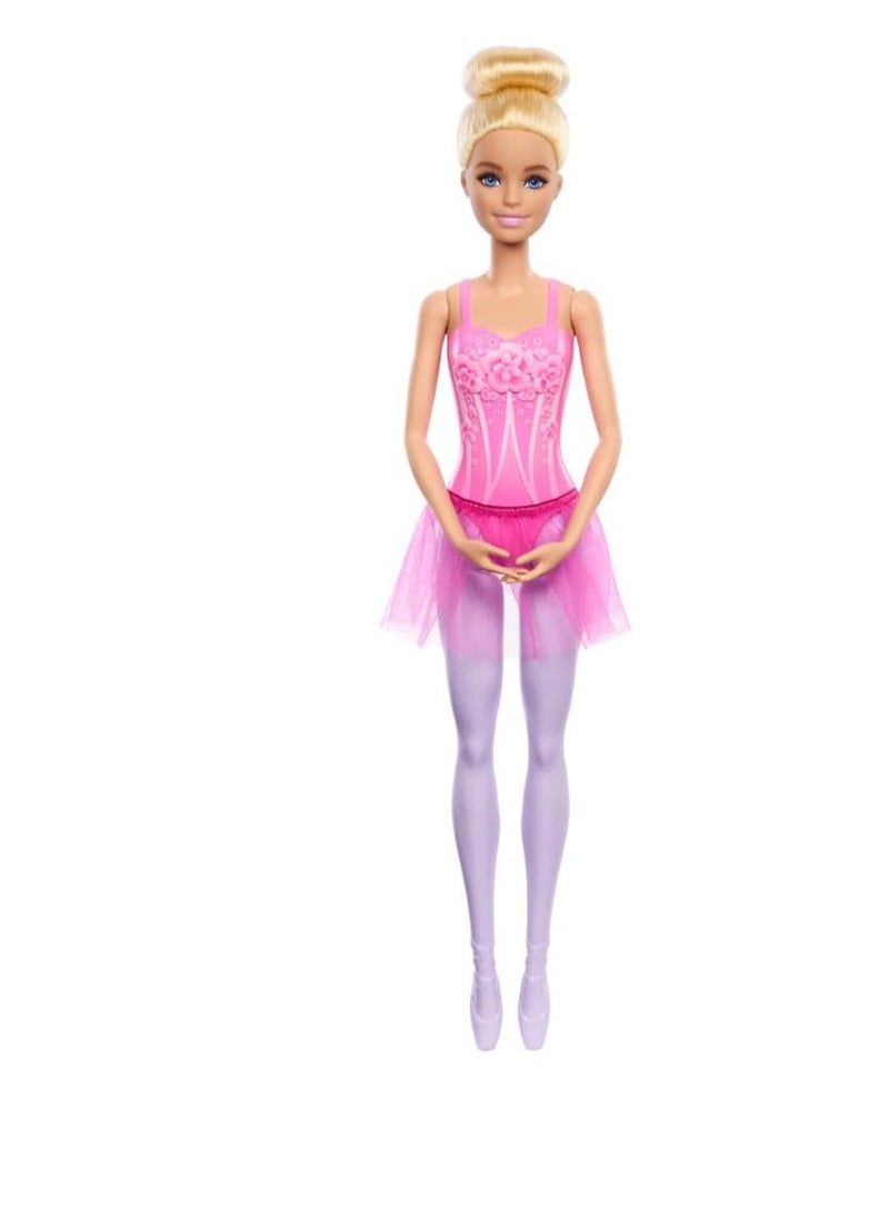 Barbie - Ballerina Doll, Blonde Fashion Doll Wearing Purple - Image 1
