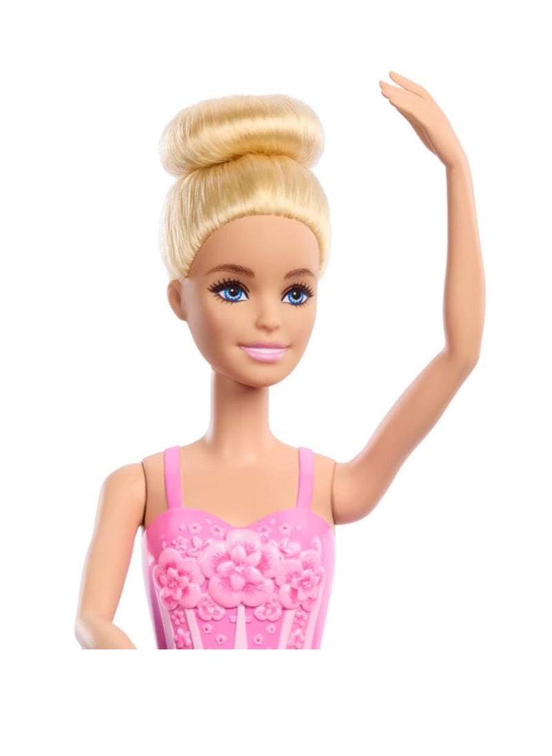 Barbie - Ballerina Doll, Blonde Fashion Doll Wearing Purple - Image 1