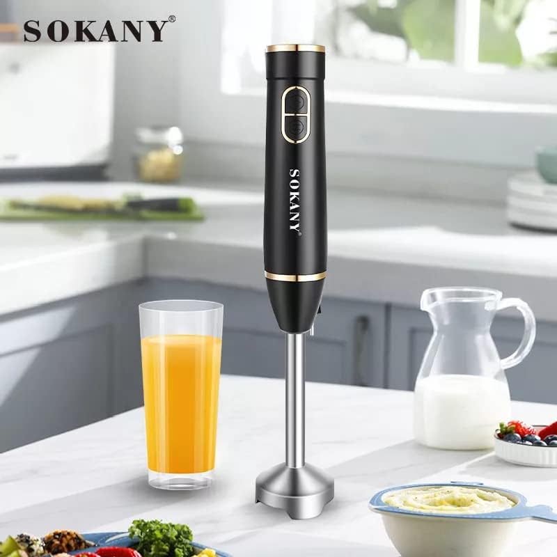 FITTO Powerful Stainless Steel Hand Blender Chopper – High-Speed Electric Food Processor for Smoothie, Soup, Sauce, and Puree – Durable, Multi-Purpose Kitchen Tool - Image 2