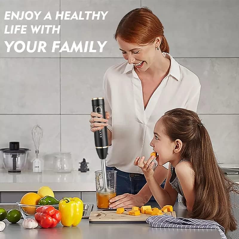 FITTO Powerful Stainless Steel Hand Blender Chopper – High-Speed Electric Food Processor for Smoothie, Soup, Sauce, and Puree – Durable, Multi-Purpose Kitchen Tool - Image 3