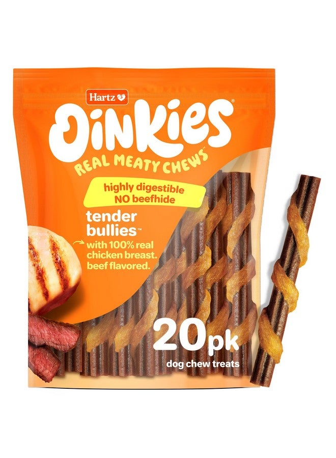 هارتز أوينكيز تندر بوليز بنكهة صدور الدجاج الحقيقية وعصا لحم البقر الحقيقية، سهلة الهضم وخالية من الجلود الخام، 20 قطعة - Image 1