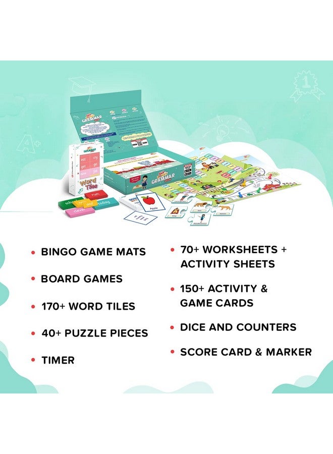 ClassMonitor English Grammar Learning Kit with Free Mobile App | Practice Workbook Educational Kit | Skill Booster Activity for Language Learning Nouns, Adjectives for Kids - Image 3