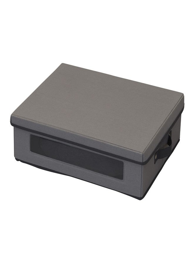 Household Essentials Platter Storage Chest, Gray - Image 1
