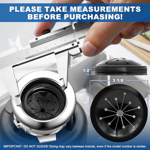 CLEESINK 2 PCS Garbage Disposal Splash Guard Sink Baffle, Food Waste Disposer Accessories for Waste King, Whirlaway and GE Models (3 1/8 Inch) by CLEESINK - Image 2