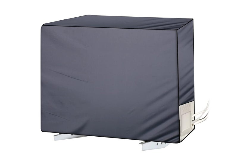 Wings Star Split ac cover for indoor and outdoor unit of 2 ton ac waterproof and dustproof Grey Floral pattern KUM87 - Image 5