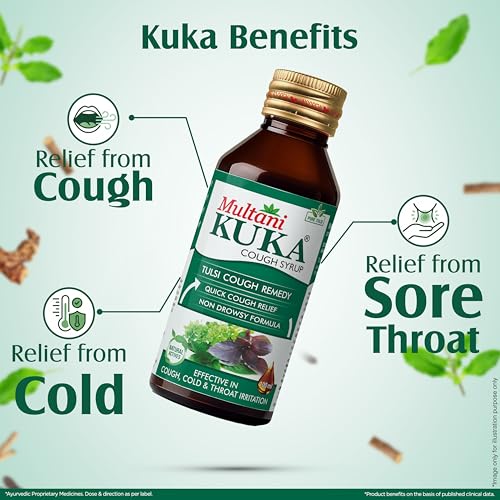 Multani Kuka Cough Syrup 100ml | Get Ayurvedic Relief from Throat Issue, Chest Congestion, All Types Of cough & Cold | Goodness Of Tulsi, Pippali, Satpudina & Other Herbs - Image 4